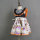 Orange pumpkin digital print girls halloween dress